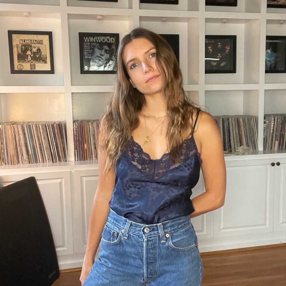 Vintage Christian Dior Silky Slip Tank